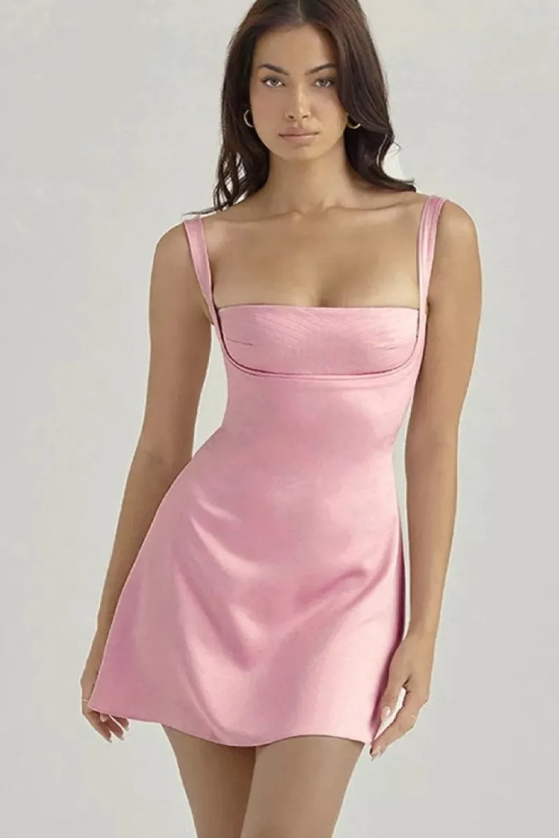 Boutique SPICY Robe Sexy | Robe Sexy Courte Rose